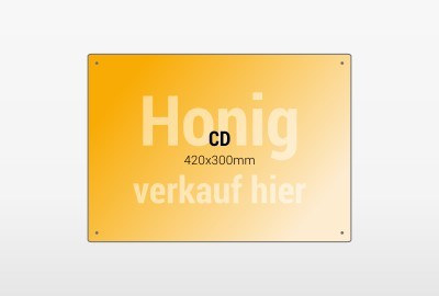 420x300mm PVC Schilder für den Honigverkauf 