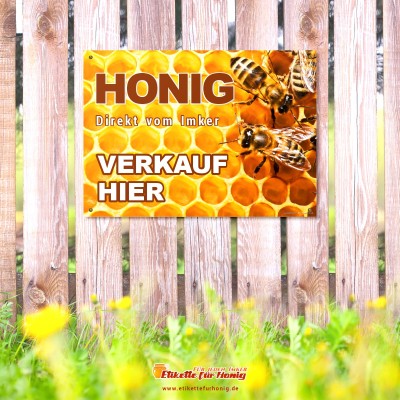 Werbeschild Honigverkauf - 420x300mm - CD1