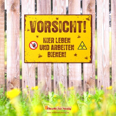 Werbeschild Honigverkauf - 420x300mm - CD34