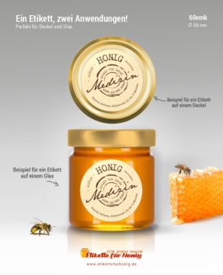 Honigetiketten 60mm - emk-77