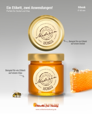 Honigetiketten 60mm - emk-78