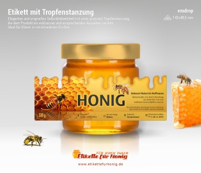 Honigetiketten emdrop - 11