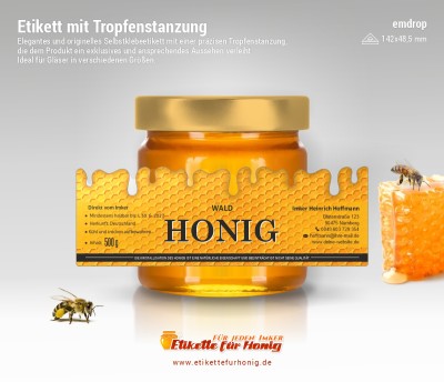 Honigetiketten emdrop - 15