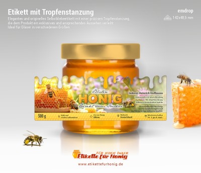 Honigetiketten emdrop - 17