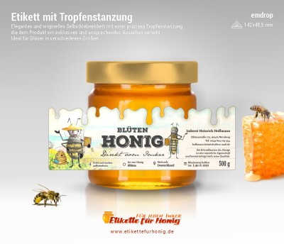 Honigetiketten emdrop - 18