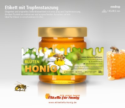 Honigetiketten emdrop - 3