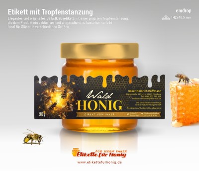 Honigetiketten emdrop - 4