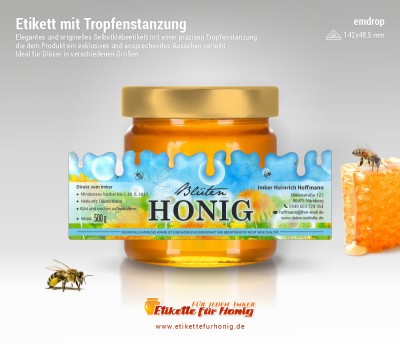 Honigetiketten emdrop - 7