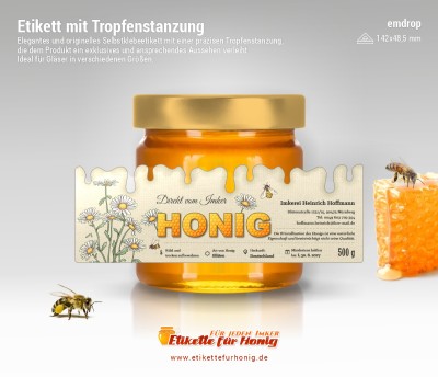 Honigetiketten emdrop - 9