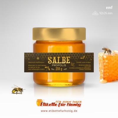 Etikette für Propolis - emf-26