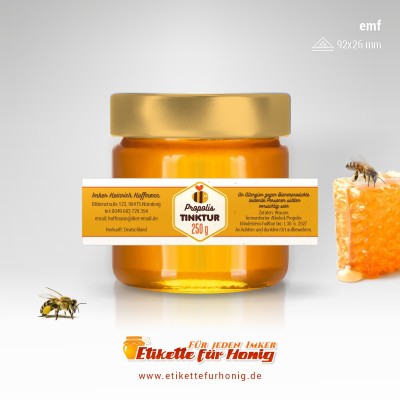 Etikette für Propolis - emf-32