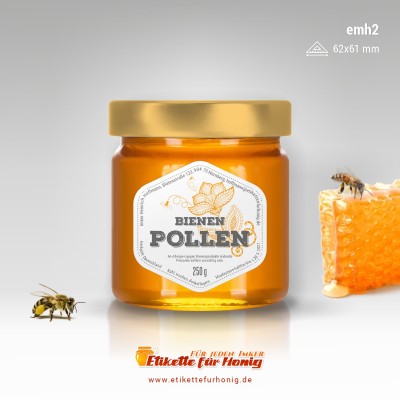 Etikette für Pollen - emh2-50