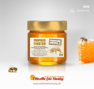 Etikette für Propolis - ems-30